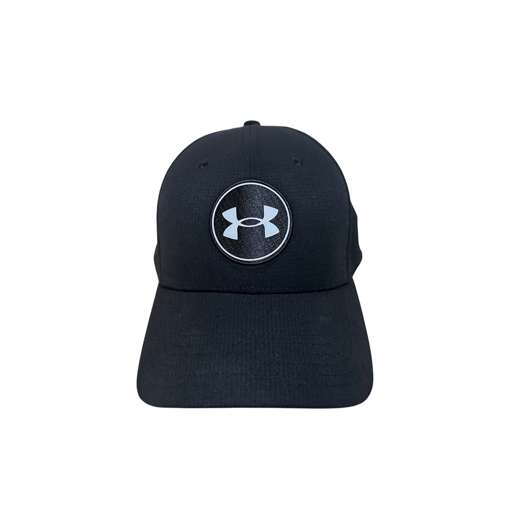 Under Armour Golf‎ Hat Mens M/L Navy Blue Stretch Fit Performance Cap 6493880